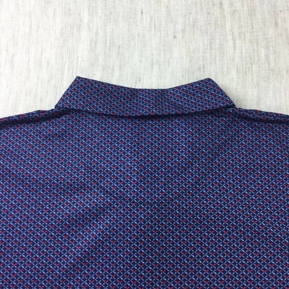 Callaway Polo Shirt Mens 2XL Navy Golf Performance Short Sleeve Slit Pullover - Picture 3 of 10